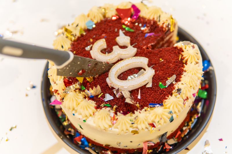 Custom celebration cake by Akri Bakes